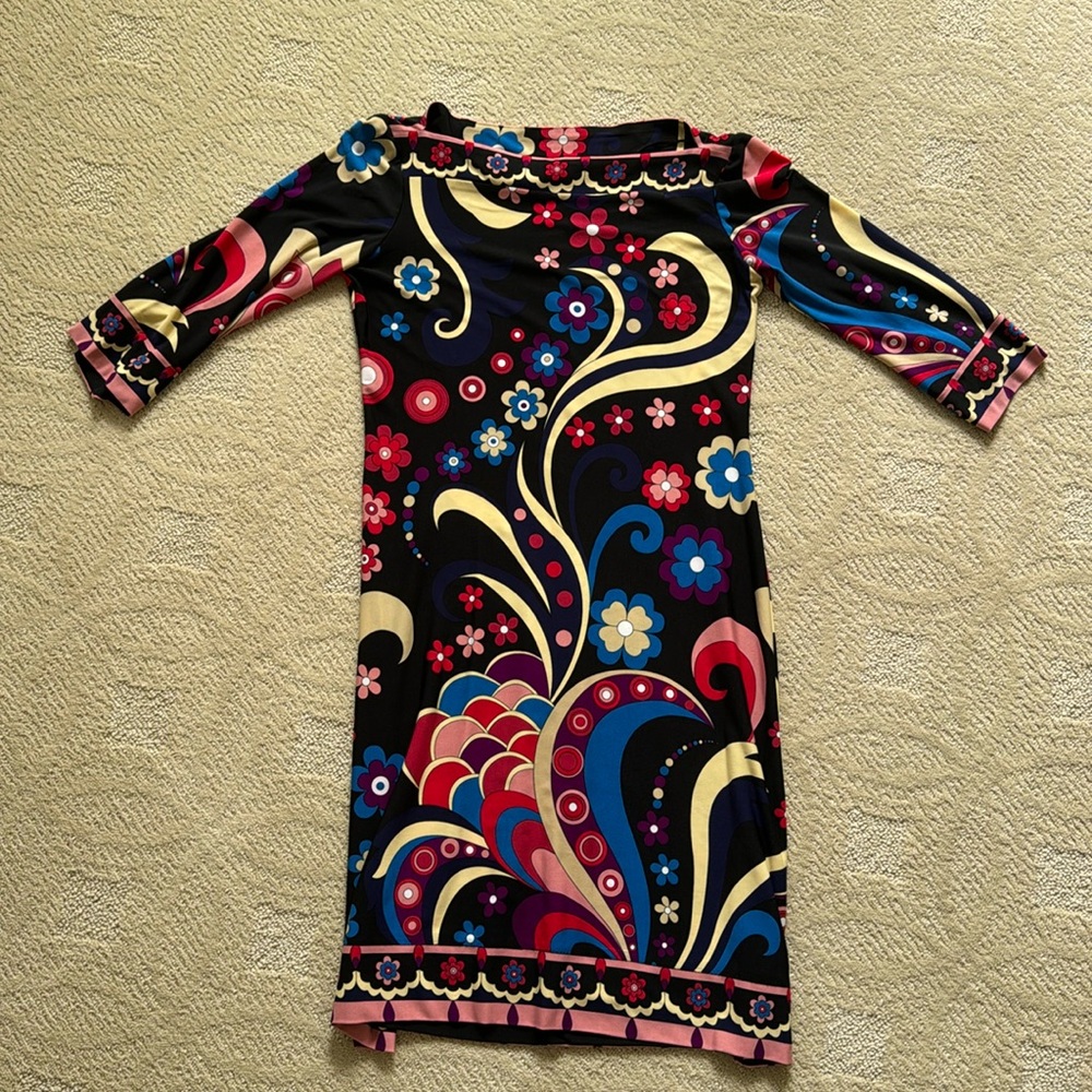 Ali Ro floral 3/4 sleeve dress